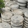 chậu xi măng chống thấm nền gạch sàn gỗ