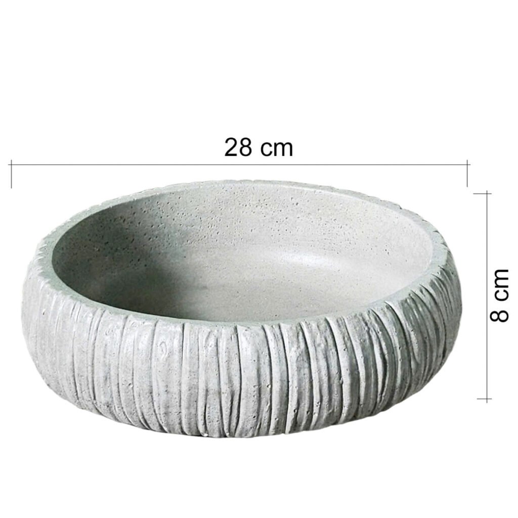 chậu xi măng trụ cao 80cm cây nội thất
