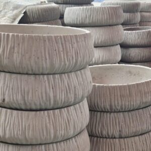 chậu xi măng phù hợp cây xương rồng sen đá
