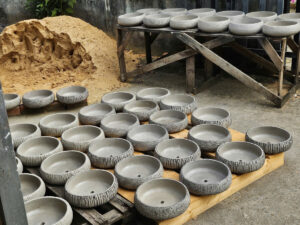 xưởng sản xuất chậu xi măng theo kích thước