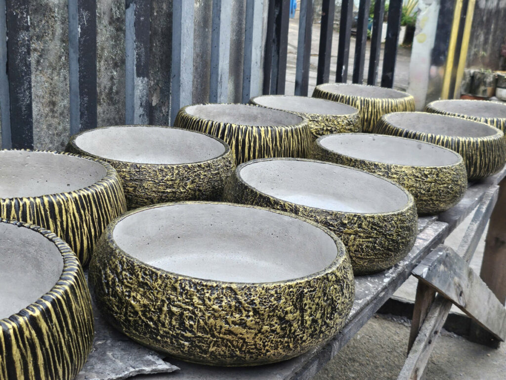 chậu xi măng combo 3 size giá tốt