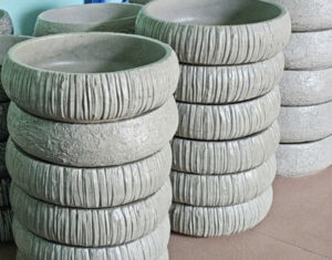 chậu xi măng nhận thi công cảnh quan trọn gói