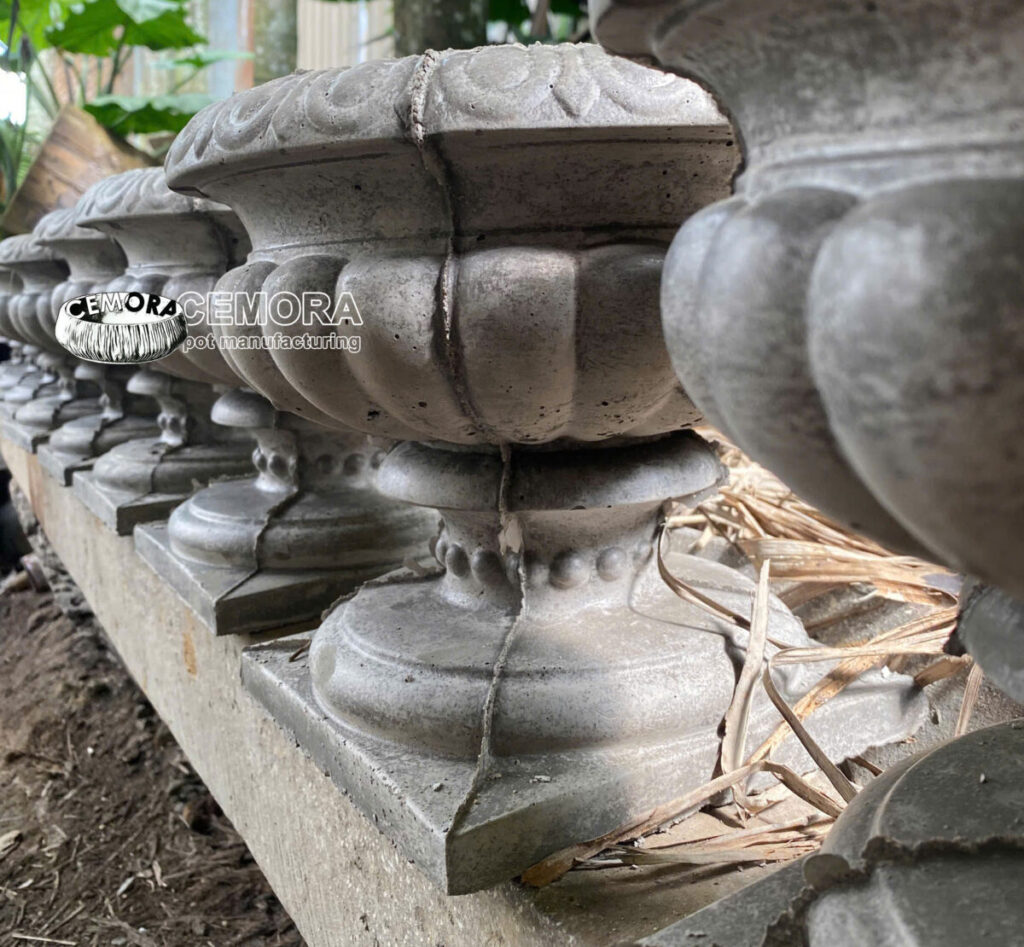 chậu xi măng vân đá tự nhiên sang