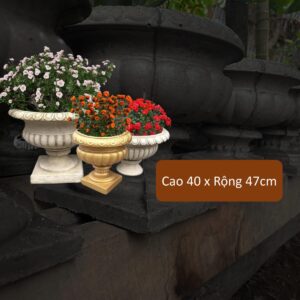 chậu xi măng phù hợp phong cách scandinavian