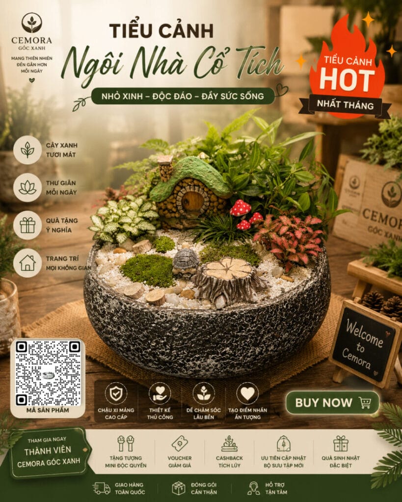 cây cảnh trong nhà