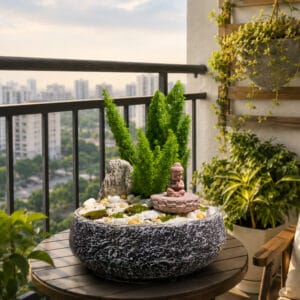 chậu cây cảnh phong cách tối giản